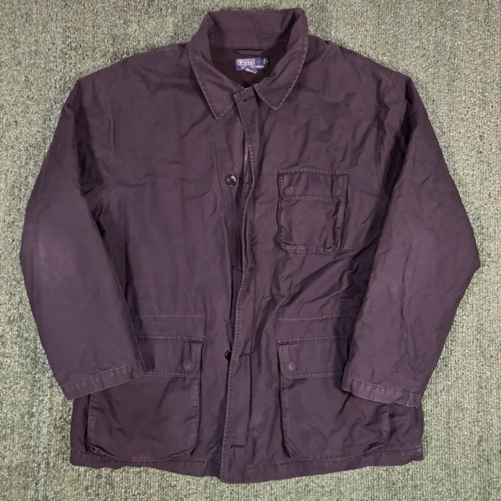 Polo Ralph Lauren Chore‎ Jacket Mens XL Black Parka Field Vintage
